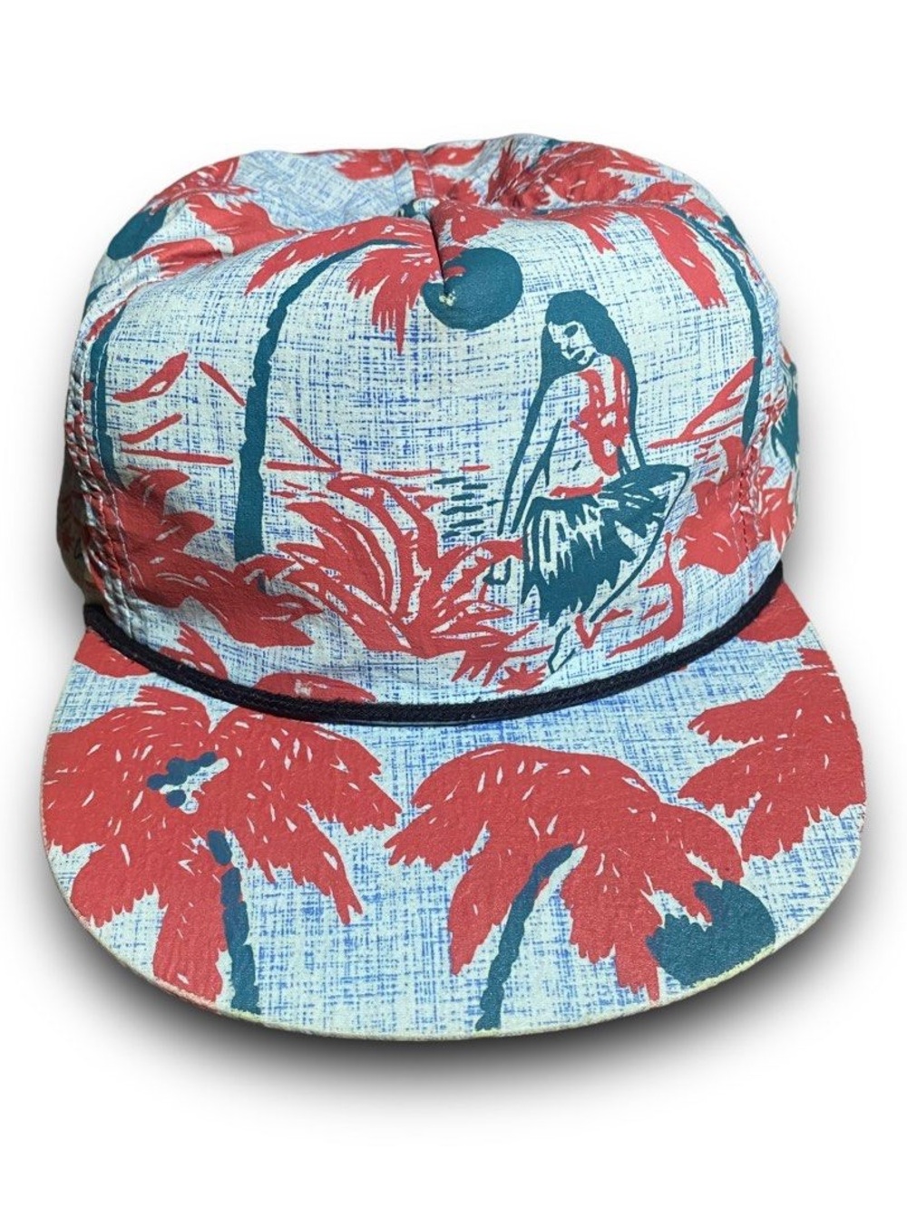 Brixton Hawaiian Henshaw Luau Snapback Rope Hat Cap Brxtn |